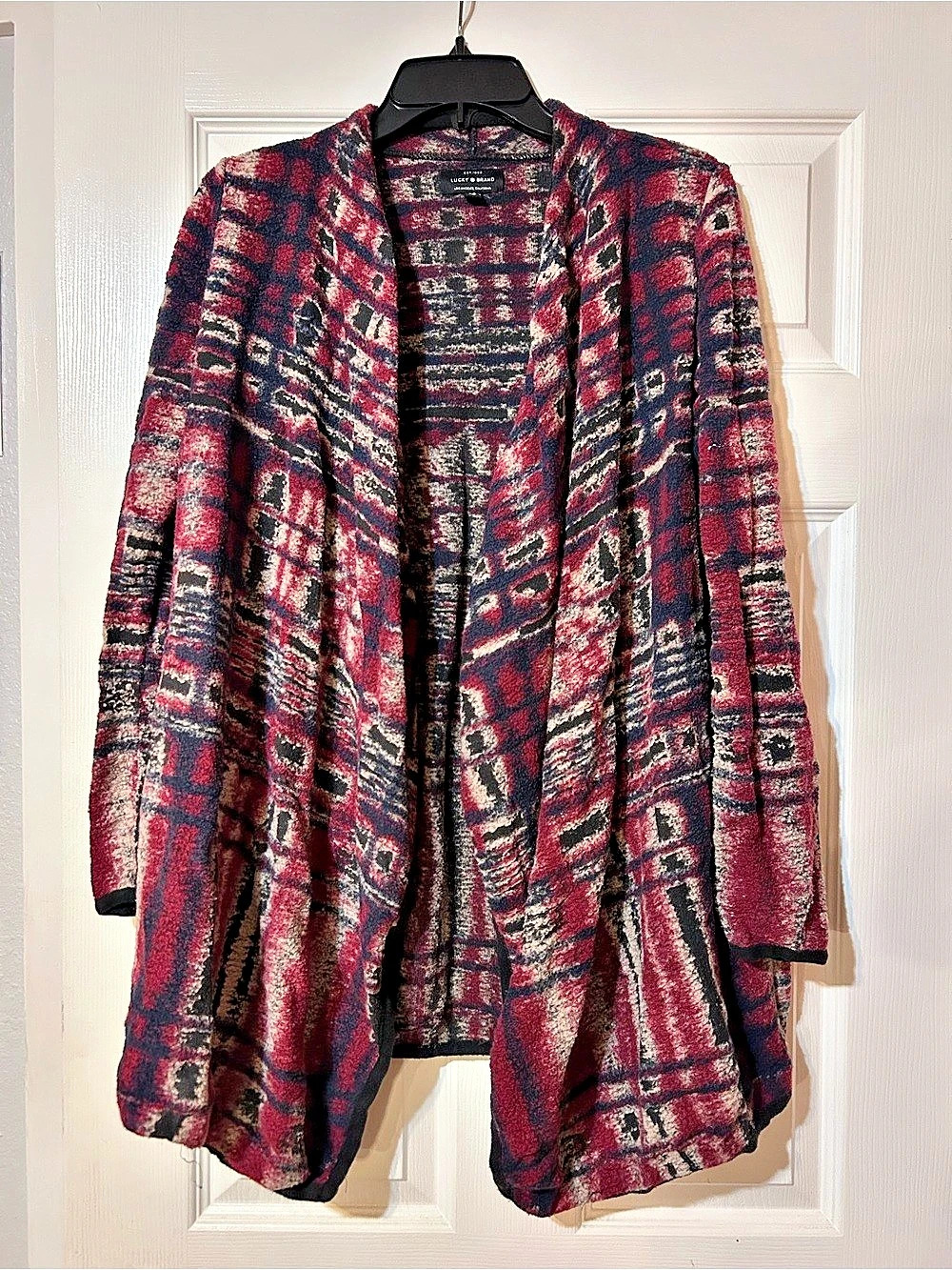Lucky Brand Southwestern Aztec Print Cardigan